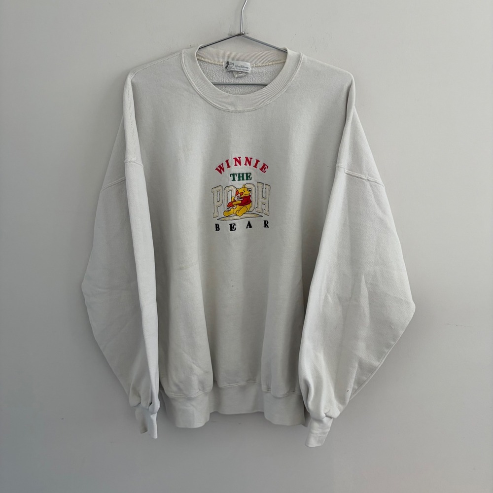 Vintage Disney Winnie the Pooh Bear Cream Sweatshirt 3XL